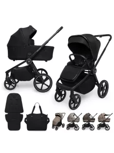 MUUVO Kombinált babakocsi Five 2 az 1-ben - Classic Black