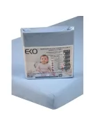 EKO Vízálló gumis lepedő, Jersey, kék, 120x60 cm