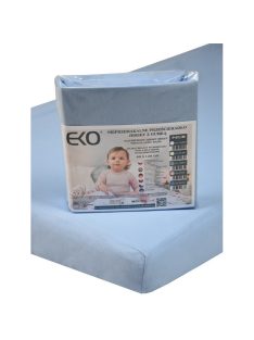 EKO Vízálló gumis lepedő, Jersey, kék, 120x60 cm