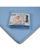 EKO Vízálló gumis lepedő, Jersey, kék, 120x60 cm