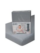 EKO Vízálló gumis lepedő, Jersey, szürke, 120x60 cm