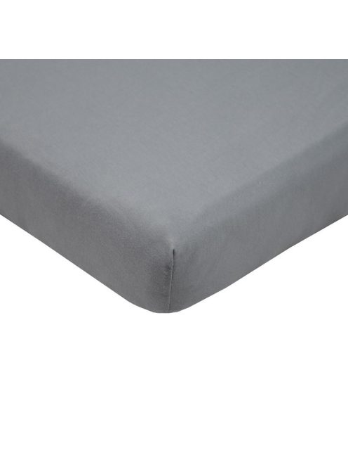 EKO Vízálló gumis lepedő, Jersey, szürke, 120x60 cm