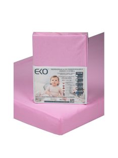 EKO Vízálló gumis lepedő, Jersey, rózsaszín, 120x60 cm