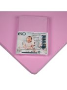 EKO Vízálló gumis lepedő, Jersey, rózsaszín, 120x60 cm