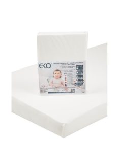 EKO Vízálló gumis lepedő, Jersey, fehér, 120x60 cm