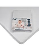 EKO Vízálló gumis lepedő, Jersey, fehér, 120x60 cm