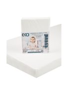 EKO Gumis lepedő, Jersey, fehér, 120x60 cm