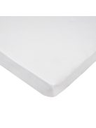 EKO Gumis lepedő, Jersey, fehér, 120x60 cm