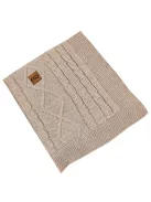 EKO Kasmír takaró szőrme béléssel 100x80 cm - Beige