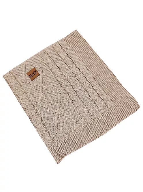 EKO Kasmír takaró szőrme béléssel 100x80 cm - Beige