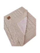 EKO Kasmír takaró szőrme béléssel 100x80 cm - Beige