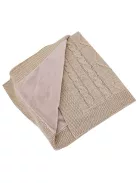 EKO Kasmír takaró szőrme béléssel 100x80 cm - Beige