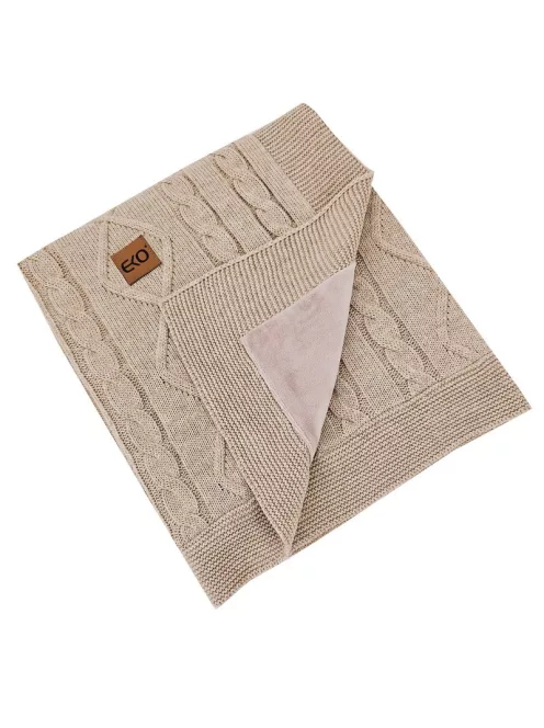 EKO Kasmír takaró szőrme béléssel 100x80 cm - Beige