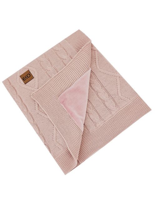 EKO Kasmír takaró szőrme béléssel Rose Pink 100x80 cm