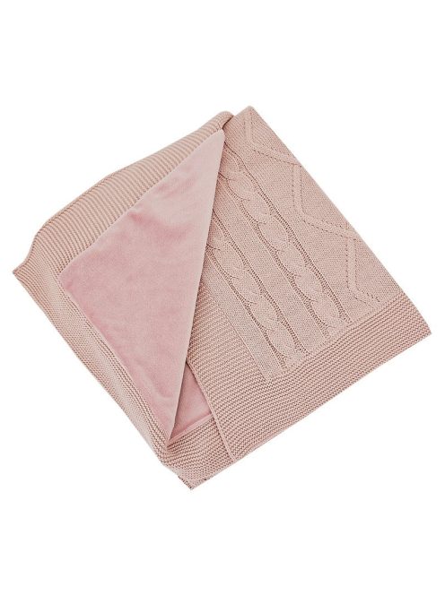 EKO Kasmír takaró szőrme béléssel Rose Pink 100x80 cm