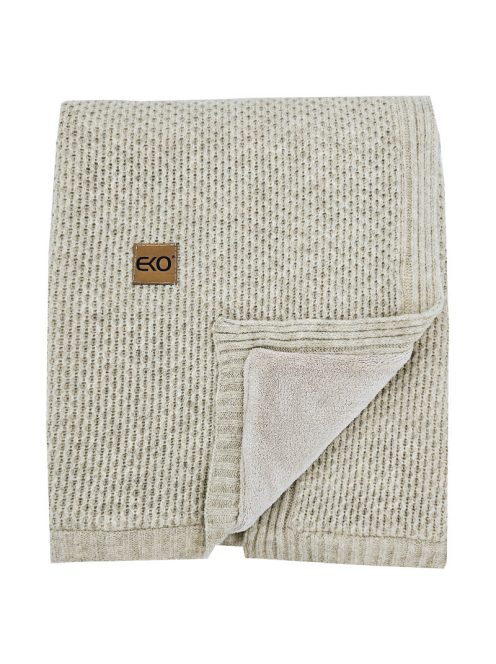 EKO Kötött takaró béléssel 100x80 cm - Bézs