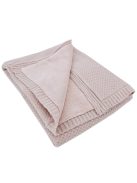EKO Kötött takaró béléssel 100x80 cm - Rózsaszín