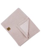 EKO Kötött takaró béléssel 100x80 cm - Rózsaszín