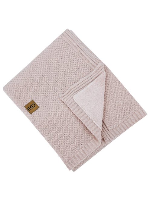 EKO Kötött takaró béléssel 100x80 cm - Rózsaszín