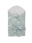 EKO Bebújós takaró pamutból kókusz kivehető betéttel és masnival 75x75 cm - Dogs Mint