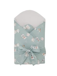   EKO Bebújós takaró pamutból kókusz kivehető betéttel és masnival 75x75 cm - Dogs Mint