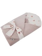 EKO takaró pamutból velúrral és kókusz belsővel masnival Meadow 75x75cm - Beige