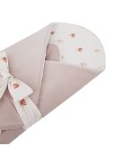 EKO takaró pamutból velúrral és kókusz belsővel masnival Meadow 75x75cm - Beige