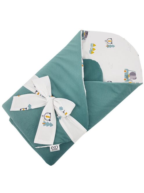 EKO Babatakaró pamutból velúrral és kókusz belsővel, Cars masnival - 75x75cm