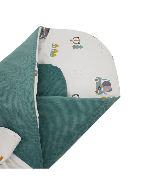 EKO Babatakaró pamutból velúrral és kókusz belsővel, Cars masnival - 75x75cm