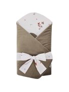 EKO Bebújós takaró pamutból velúrral és kókusz belsővel Fox masni 75x75cm