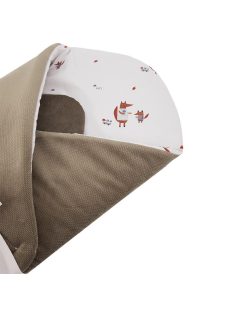   EKO Bebújós takaró pamutból velúrral és kókusz belsővel Fox masni 75x75cm