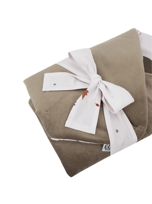 EKO Bebújós takaró pamutból velúrral és kókusz belsővel Fox masni 75x75cm