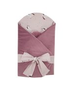 EKO takaró pamutból velúrral és kókusz belsővel masnival 75x75cm - Unicorn