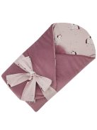 EKO takaró pamutból velúrral és kókusz belsővel masnival 75x75cm - Unicorn