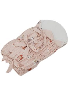   EKO Bebújós takaró fűzős kókusz kivehető betéttel 75x75 cm - My farm Powder pink