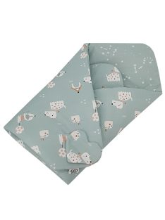 EKO Kifordítható pamut pólya Dogs Stars 75x75 cm - Mint