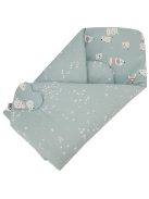 EKO Kifordítható pamut pólya Dogs Stars 75x75 cm - Mint