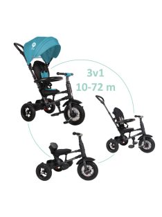   QPLAY Tricikli Rito air gel (Gumi) Green-blue, életkor 10-72 hó