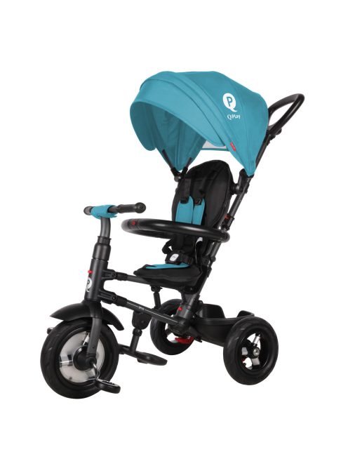 QPLAY Tricikli Rito air gel (Gumi) Green-blue, életkor 10-72 hó