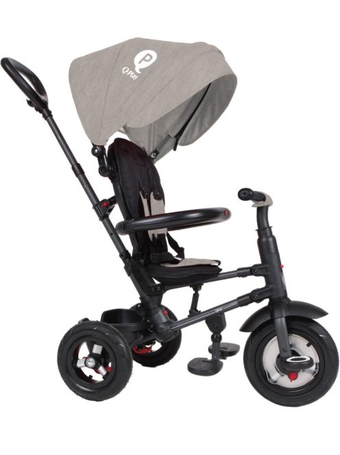 QPLAY Tricikli Rito air gel (Gumi) Grey, életkor 10-72 hónap