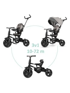 QPLAY Tricikli Rito star Grey, összecsukható, 10-72 hónap