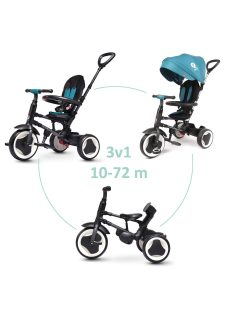 QPLAY Tricikli Rito eva Green-blue, életkor 10-72 hónap
