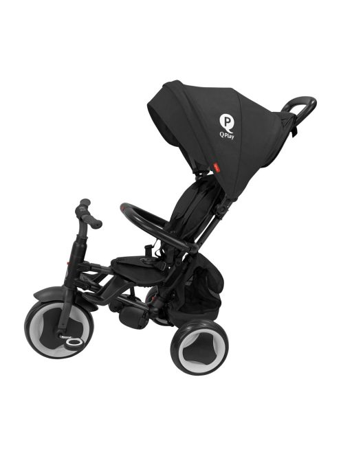 QPLAY Tricikli Rito eva plus Black, életkor 10-72 hónap
