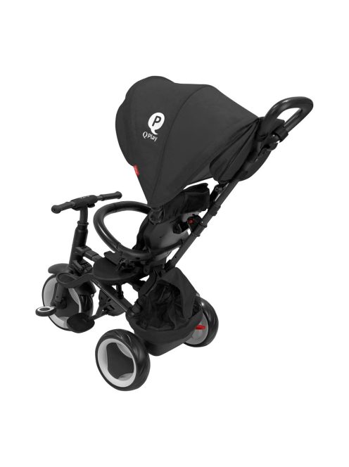 QPLAY Tricikli Rito eva plus Black, életkor 10-72 hónap