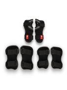 QPLAY Gyermek védőfelszerelés Fekete, méret S, kor 3-5 év