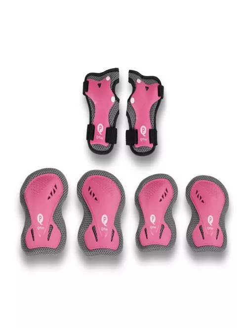 QPLAY Gyermek védőfelszerelés Pink, méret S, kor 3-5 év