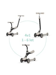   QPLAY Sema 5in1 Roller / Futóbicikli 1-6 éves korig, 50 kg-ig - Beige