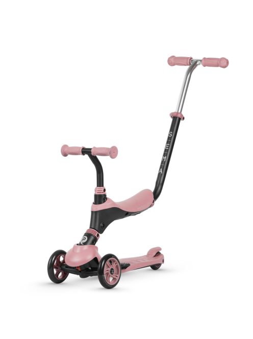 QPLAY Sema 5in1 Roller / Futóbicikli 1-6 éves korig, 50 kg-ig - Pink