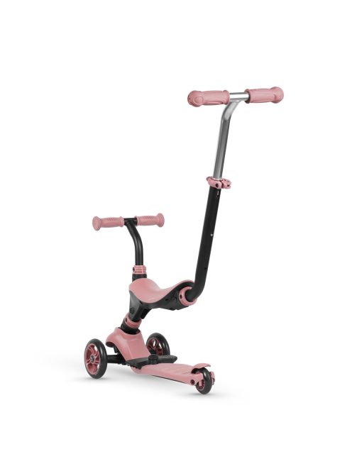 QPLAY Sema 5in1 Roller / Futóbicikli 1-6 éves korig, 50 kg-ig - Pink