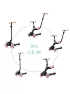 Qplay Sema Evo roller 3az1ben 1-6 éves kor 50 kg-ig - Coral Pink